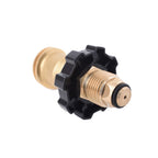 Flame King POL01JT002 Brass POL to QCC1 Type 1 Female Connection Adapter