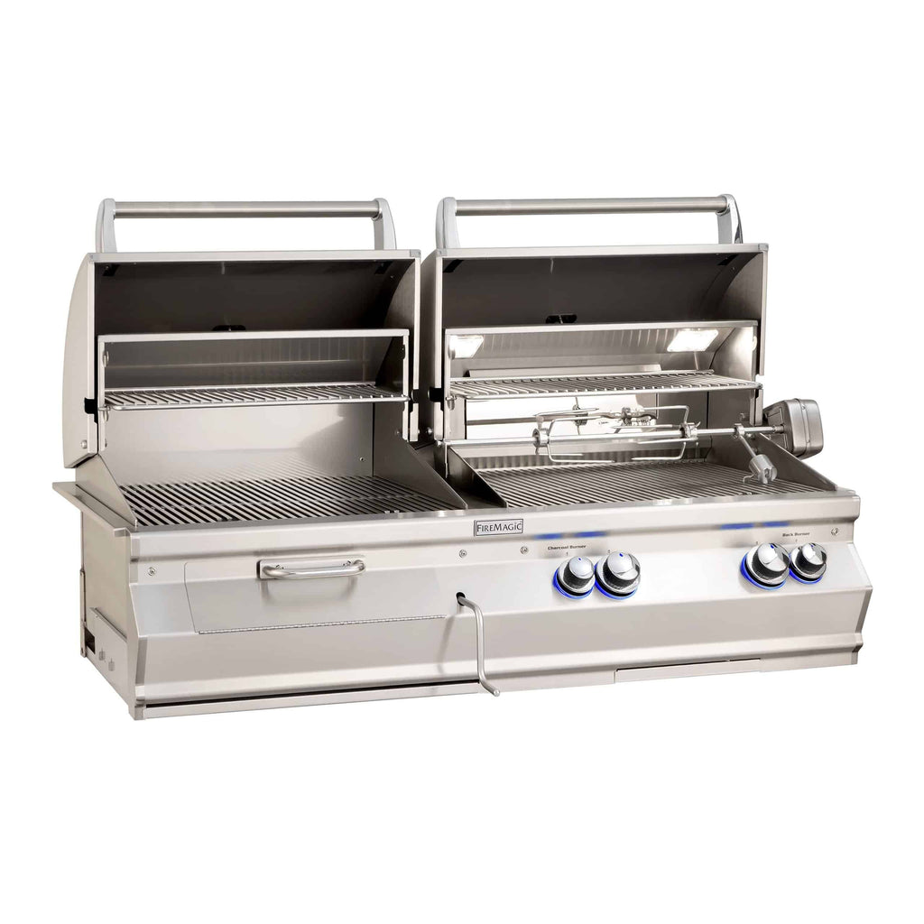 Fire Magic Aurora A830i Built-In Gas & Charcoal Combo Grill