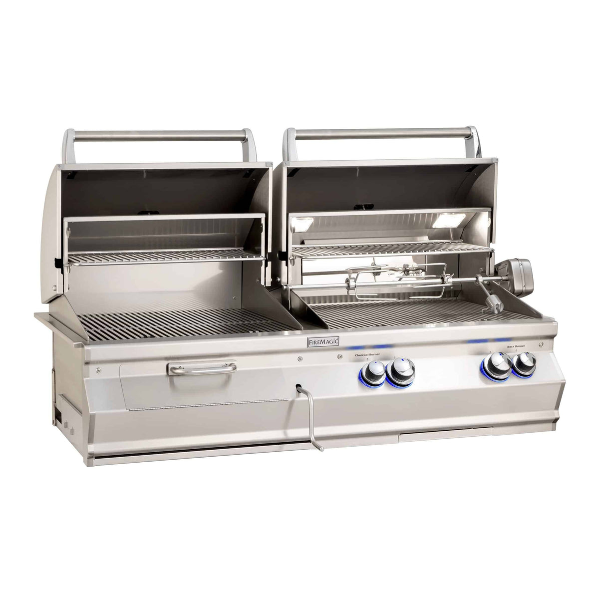 Fire Magic Aurora A830i Built-In Gas & Charcoal Combo Grill