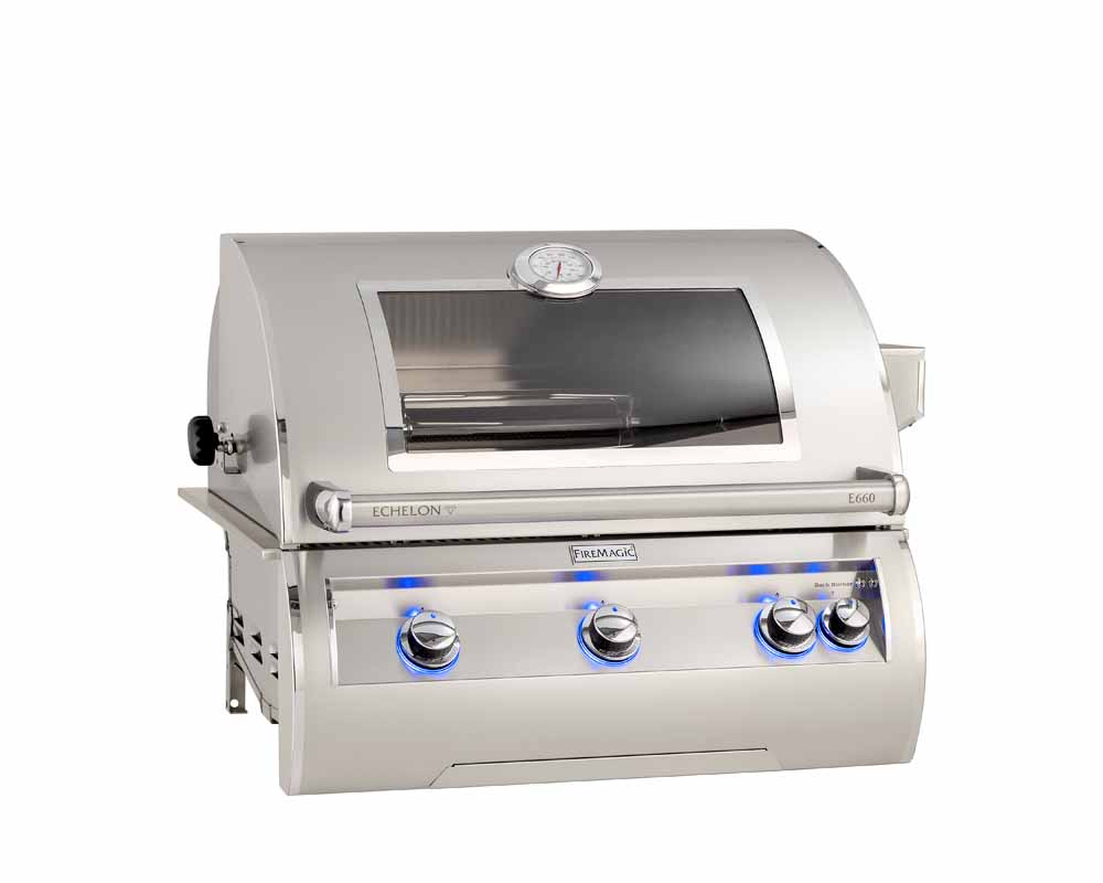 Fire Magic Echelon Diamond E660i 30" Built-In Gas Grill (Analog Thermometer & Magic View Window)