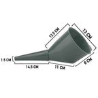 Angled Car Fuel Funnels with Filter (Black & Grey)