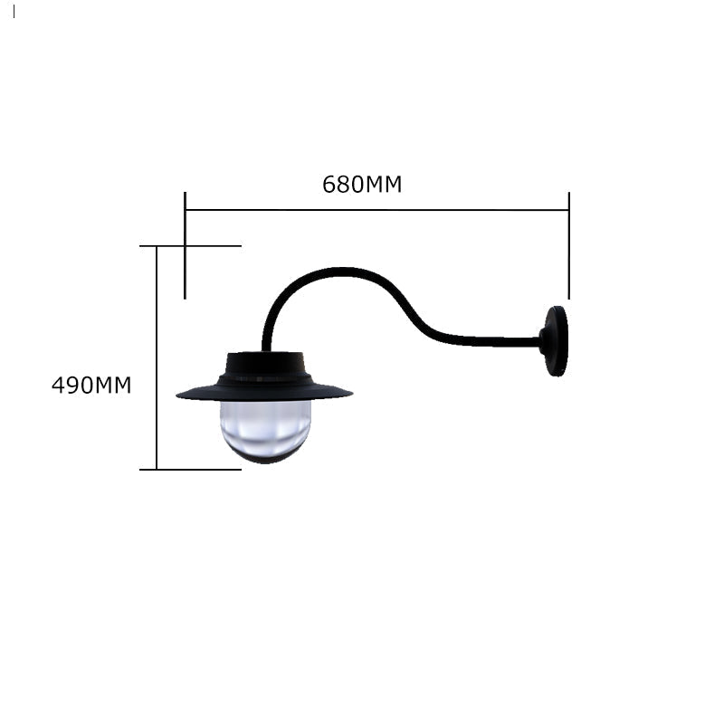 Copper farmyard wall light 0.49m (H066C)