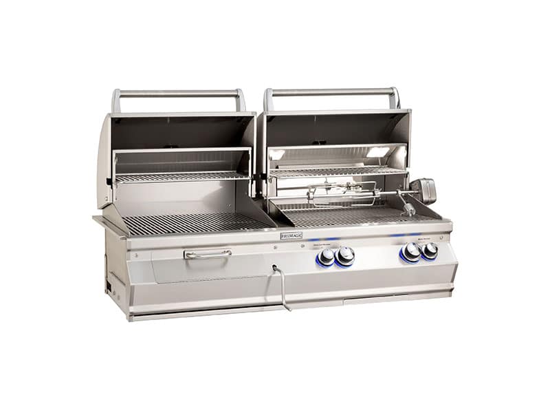 Fire Magic Aurora A830i Built-In Gas & Charcoal Combo Grill (Analog Thermometers)