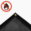 Black Flame Retardant 50% Mesh Tarp