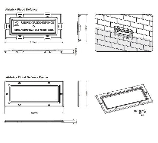 Airbrick Flood Defence Cover - Air Brick Vent Cover