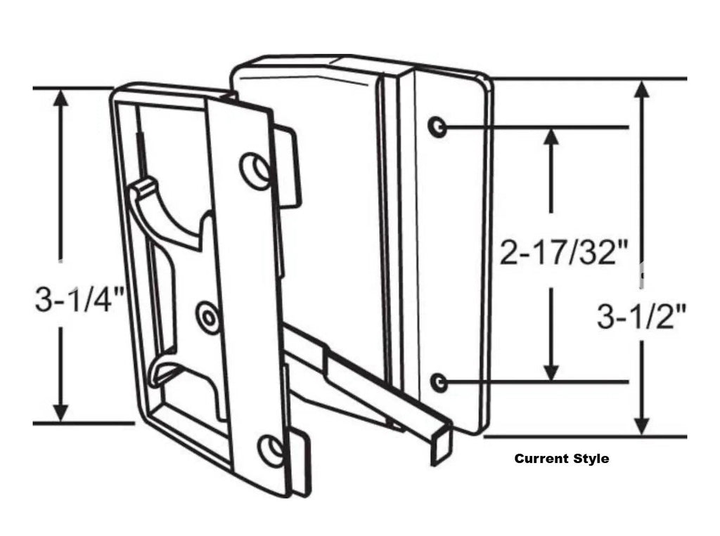 521 Sliding Screen Door Handle Rite Screen (Works on Hurd Screen Doors)