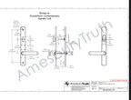 840 - Current Style Active  Amesbury Truth Sentry® .63  and Sentry® .03 Active Handle Set For GU Multi Point Hardware