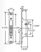 518 Surface Mount Single Point Mortise Lock