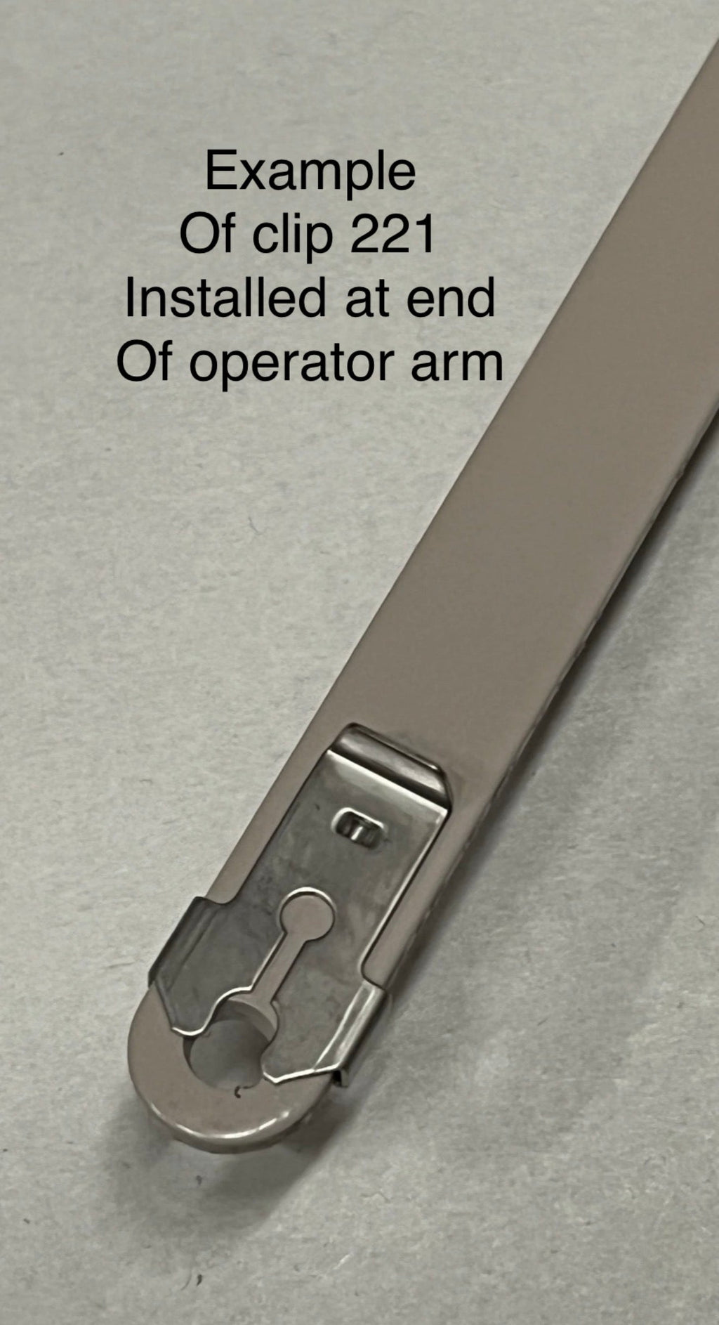 221 Stainless Steel Operator Retainer Clip