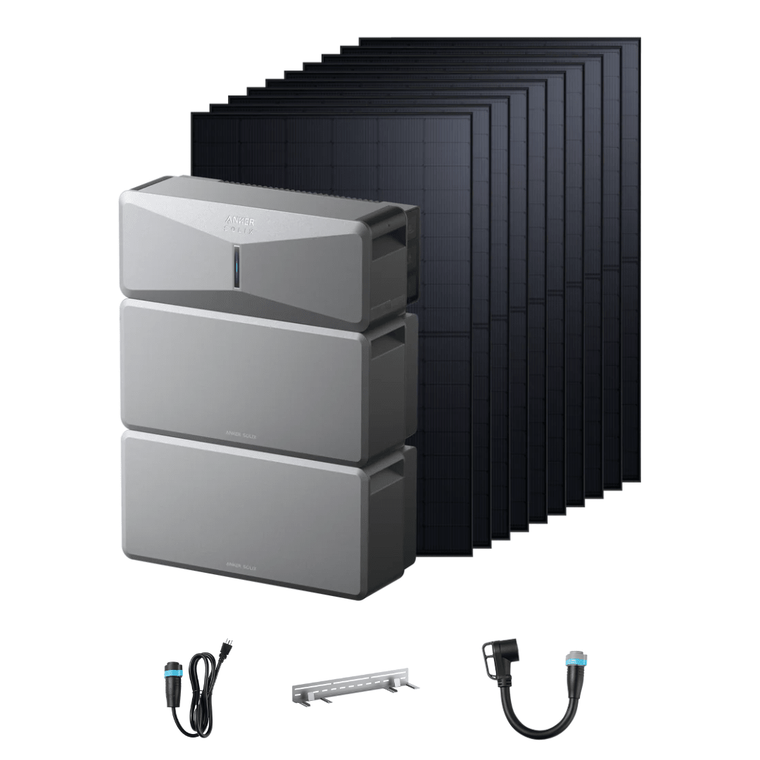 Anker SOLIX E10 Off-Grid Kits + 10 x 440W Rigid Solar Panels - Off Grid Stores