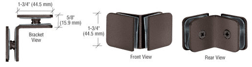 CRL 90° Traditional Style Glass-to-Glass Clamp