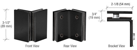 CRL Geneva Series Glass-to-Glass Bracket