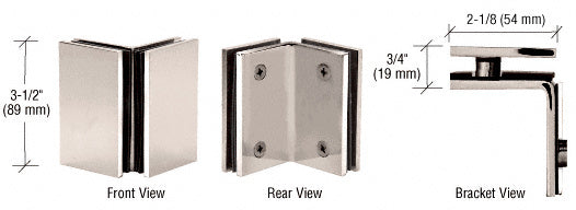 CRL Geneva Series Glass-to-Glass Bracket