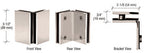CRL Geneva Series Glass-to-Glass Bracket