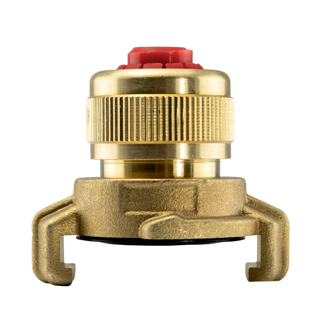 Geka Type Brass Claw Set – 25mm Barb and 3/4” Hose Connector