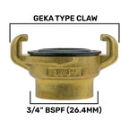 Wall Flange Kit 25mm MDPE + Valve + Geka