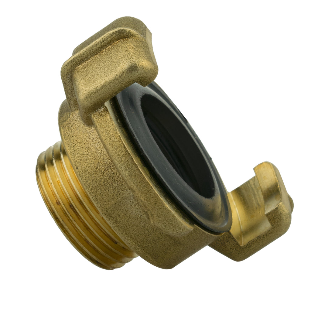 Hose Connector Lime with In-Line BSPF Valve and Geka Type Connector