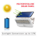 Solar Motion Sensor LED Light Outdoor Waterproof IP65 Security Wall Lamp 200LM