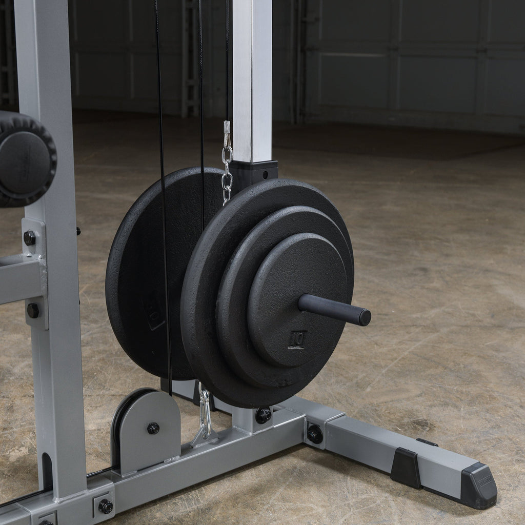 Body Solid Pro Lat Pulldown Low Row Machine (Plate Loaded) - GLM83