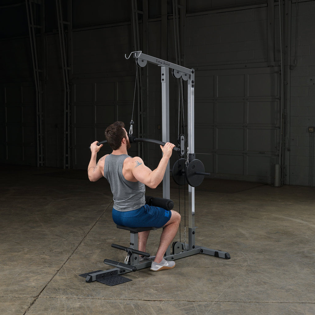 Body Solid Pro Lat Pulldown Low Row Machine (Plate Loaded) - GLM83