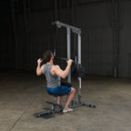 Body Solid Pro Lat Pulldown Low Row Machine (Plate Loaded) - GLM83