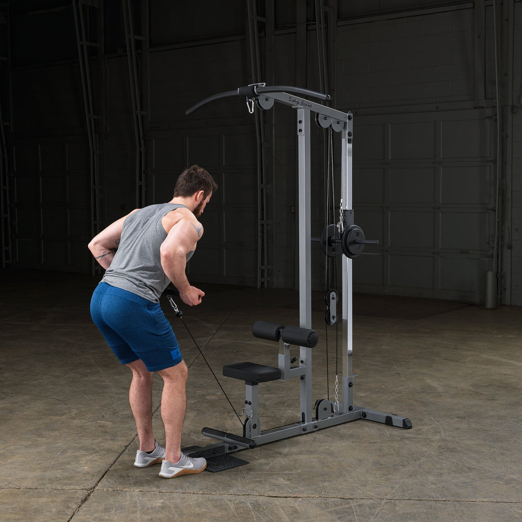Body Solid Pro Lat Pulldown Low Row Machine (Plate Loaded) - GLM83