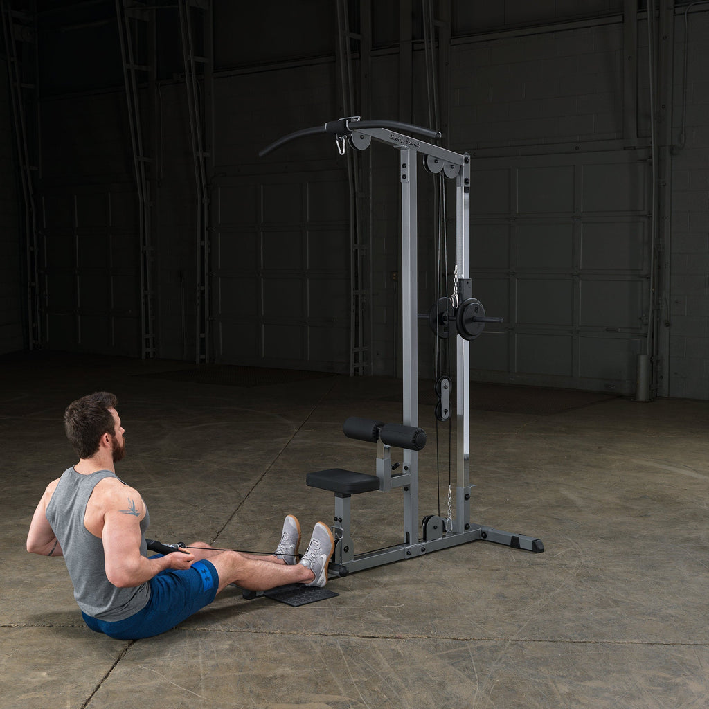 Body Solid Pro Lat Pulldown Low Row Machine (Plate Loaded) - GLM83