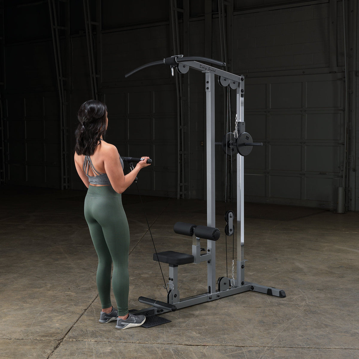 Body Solid Pro Lat Pulldown Low Row Machine (Plate Loaded) - GLM83