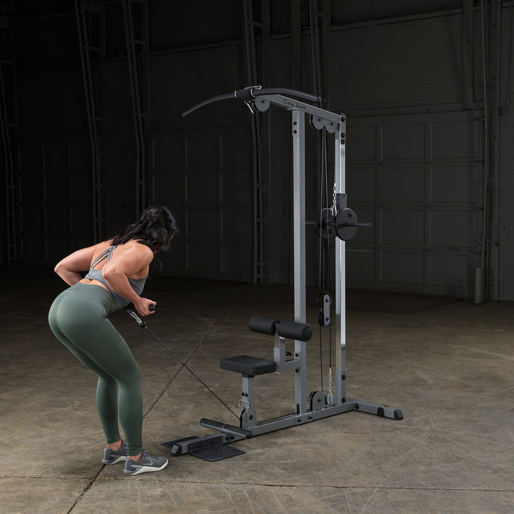 Body Solid Pro Lat Pulldown Low Row Machine (Plate Loaded) - GLM83