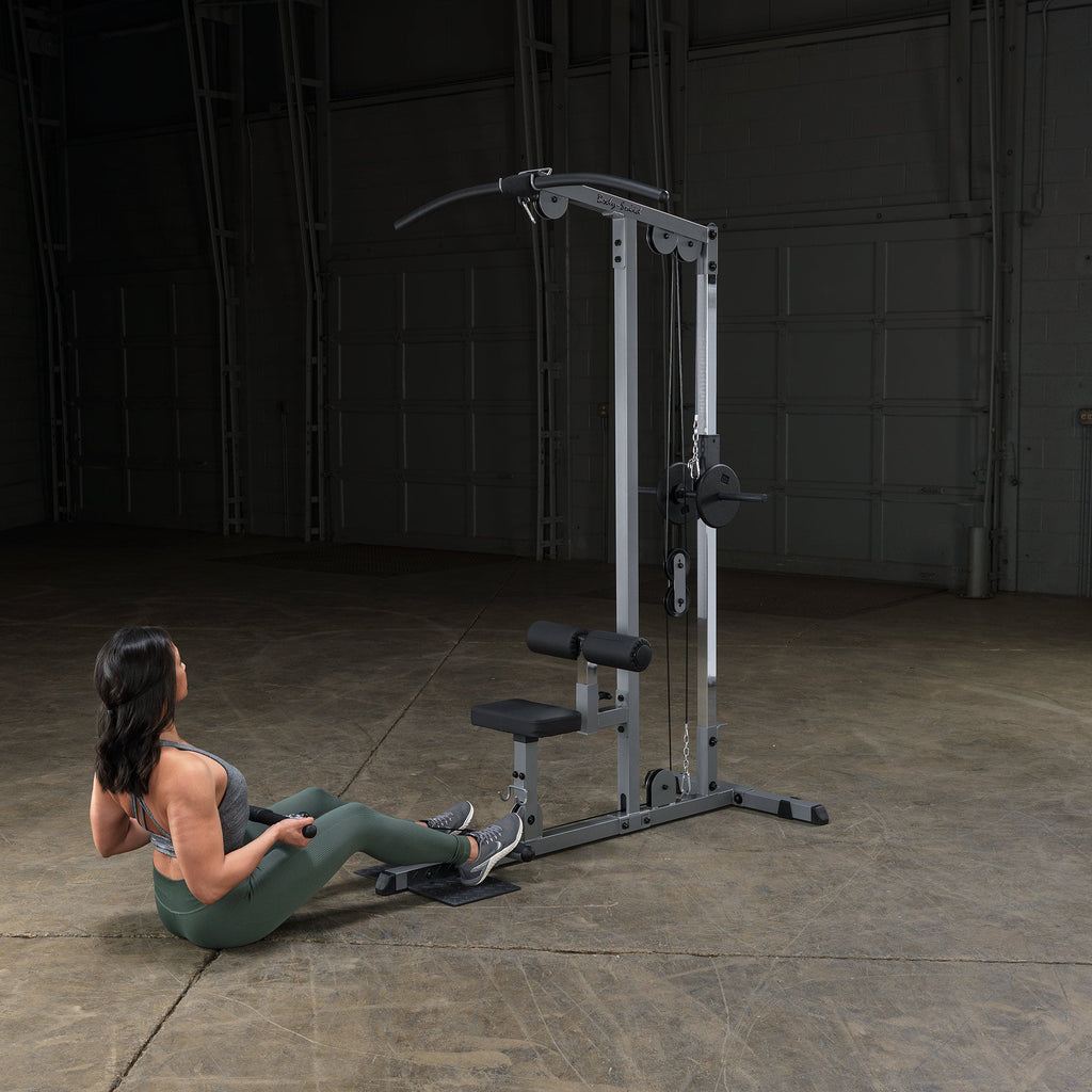Body Solid Pro Lat Pulldown Low Row Machine (Plate Loaded) - GLM83