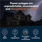Generac 7323 14kW Air-Cooled Whole Home Standby Generator w/ Transfer Switch Kit