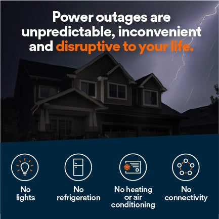 Generac 7325 22kW Air-Cooled Whole Home Standby Generator w/ Transfer Switch