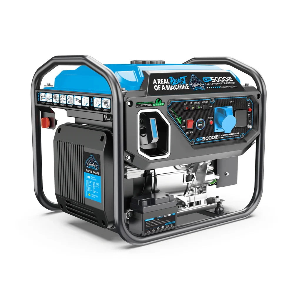 Gorilla Power 5000W Inverter Open Frame Generator with Electric Start