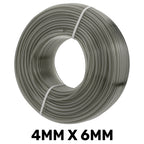 Grey Semi-Transparent PVC Pipe 4mm*6mm