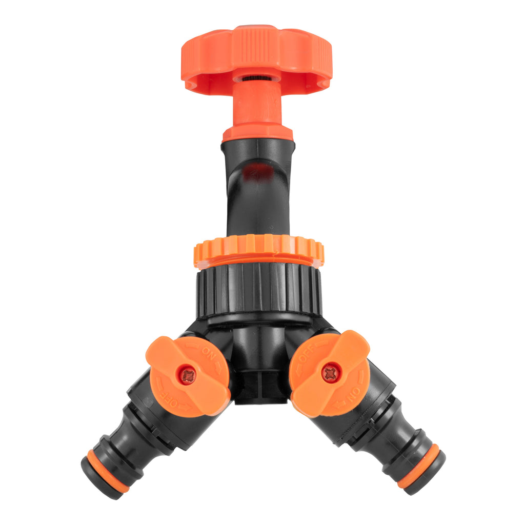 Water Butts Kit 3/4" PP Black Tap and Tap Splitter