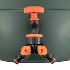 Water Butts Kit 3/4" PP Black Tap and Tap Splitter