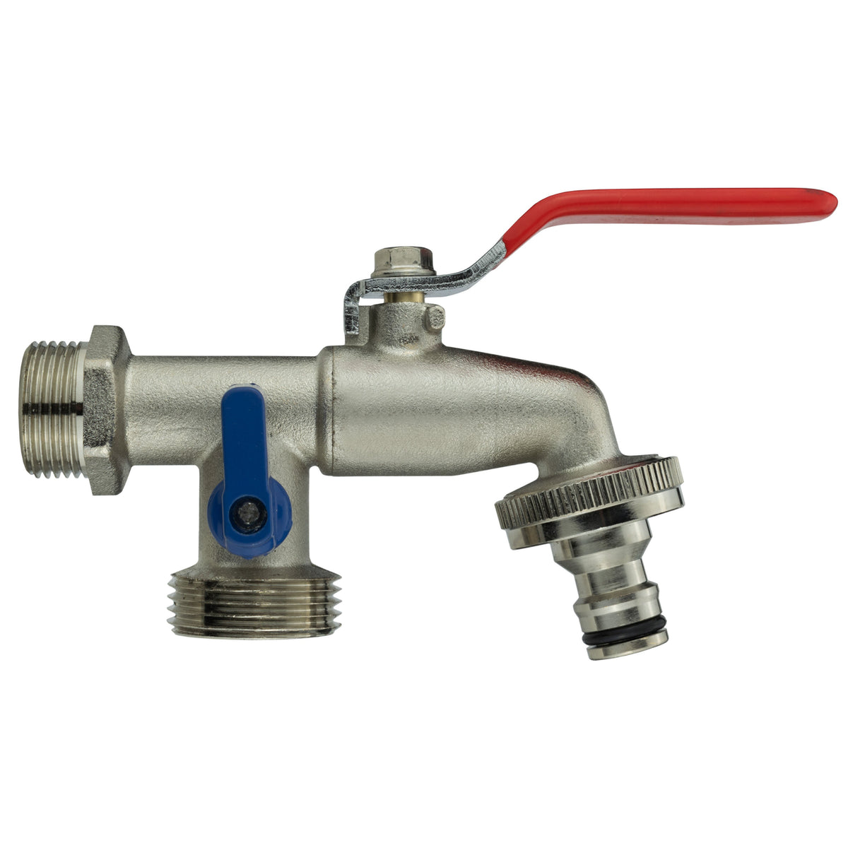 Wall Flange Kit 25mm MDPE + Double Lever Tap ¾” BSP