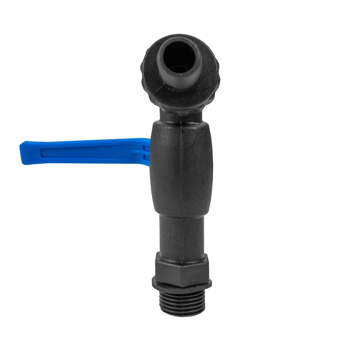 MDPE Tee 32mm and Nylon Garden Tap with Barb Outlet