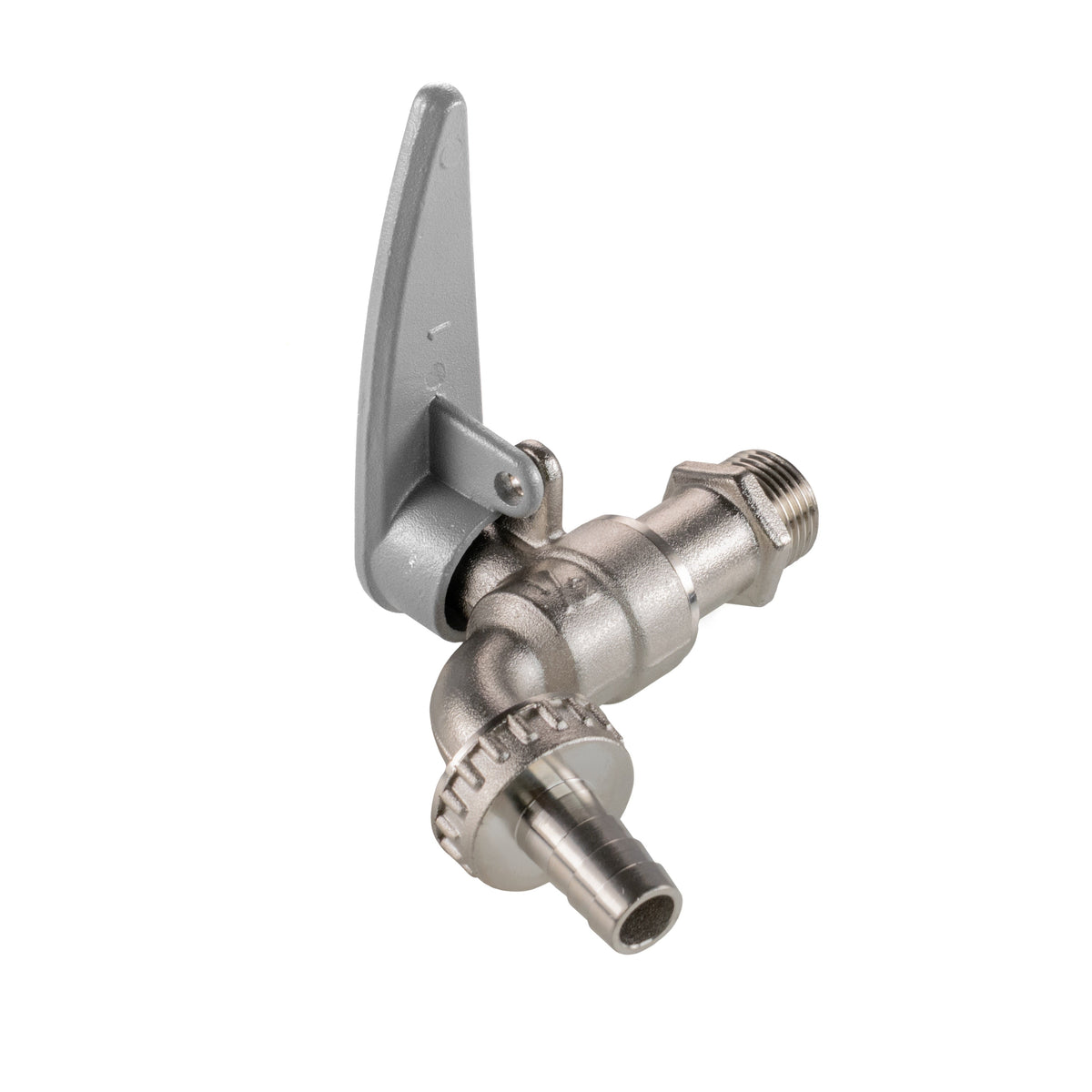 Water Butt Brass Kit 3/4" with Lever Tap Hose Barb and Side Lock and Drill Bit