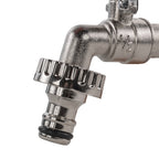 Garden Lever Tap - 1/2 BSPM Inlet - Snap On Male - Zinc Nickle Plated