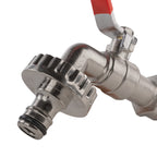 Wall Flange Kit 25mm MDPE + Quick Connect Lever Tap