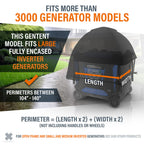 GenTent GTXICSMSBK XL Inverter Kit Reliable Outdoor Protection - Black