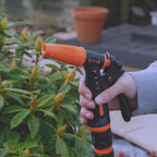 Hose Gun Water Sprayer Adjustable Black Orange