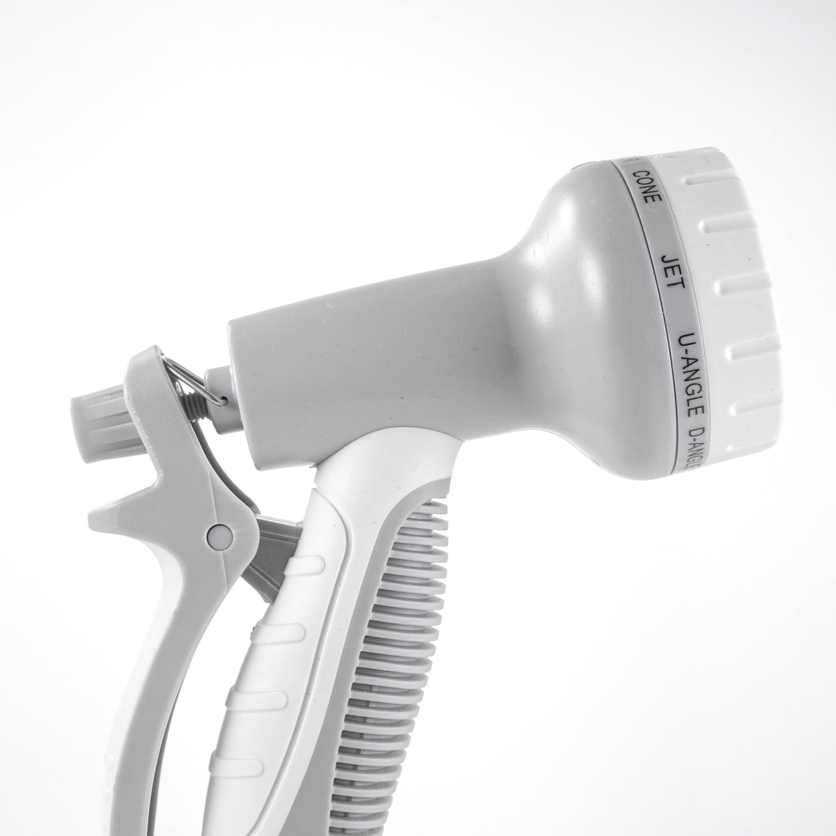Hose Gun Water Sprayer Multi Pattern Adjustable, Gray/White