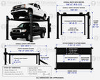Atlas Garage PRO8000EXT-L 8,000 lb Extra Tall/Extra Long 4-Post Lift