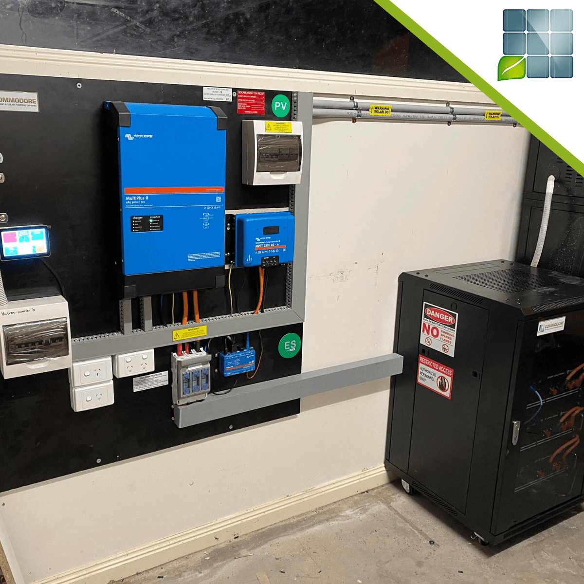 8kVA Victron Powerboard Off Grid Solar System | 15kWh Lithium | 7.6kw Panels