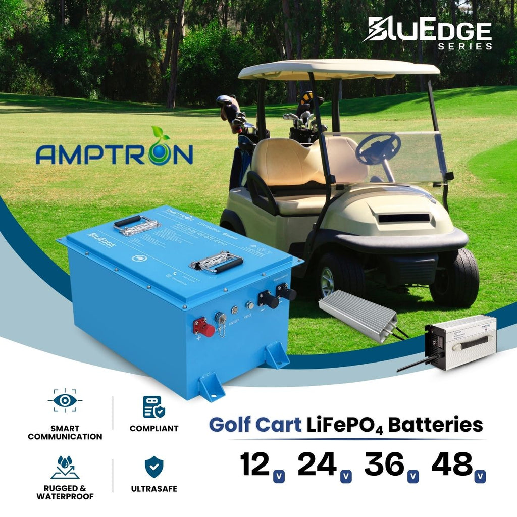 Amptron 48V 105Ah Smart Golf Cart LSV Lithium Battery