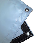 18 oz Heavy Duty Gray Coated Vinyl Fire Retardant Tarp by AtlasShield®