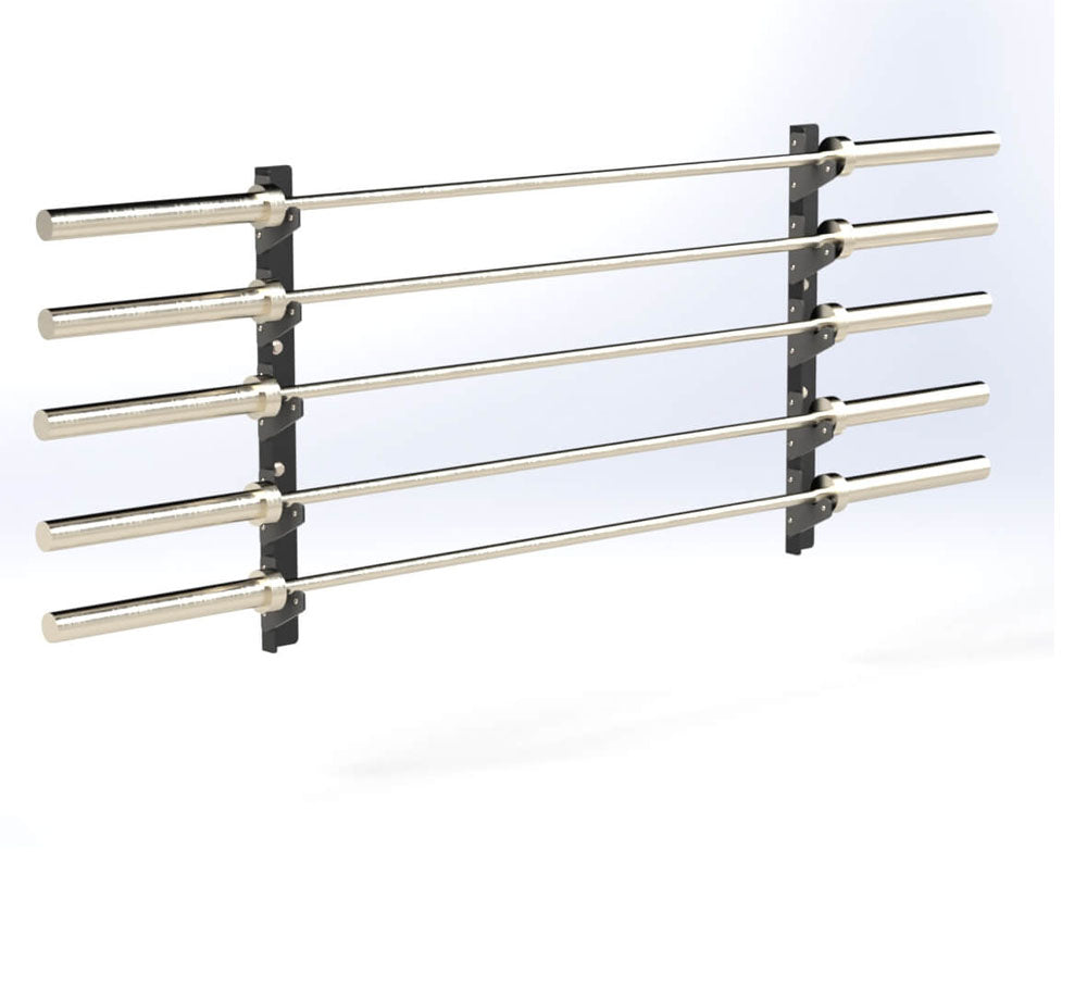 Trigon 5 Bar Olympic Horizontal Gun Rack with Protective Pads