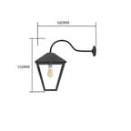 Contemporary barn wall light 0.55m (H062)